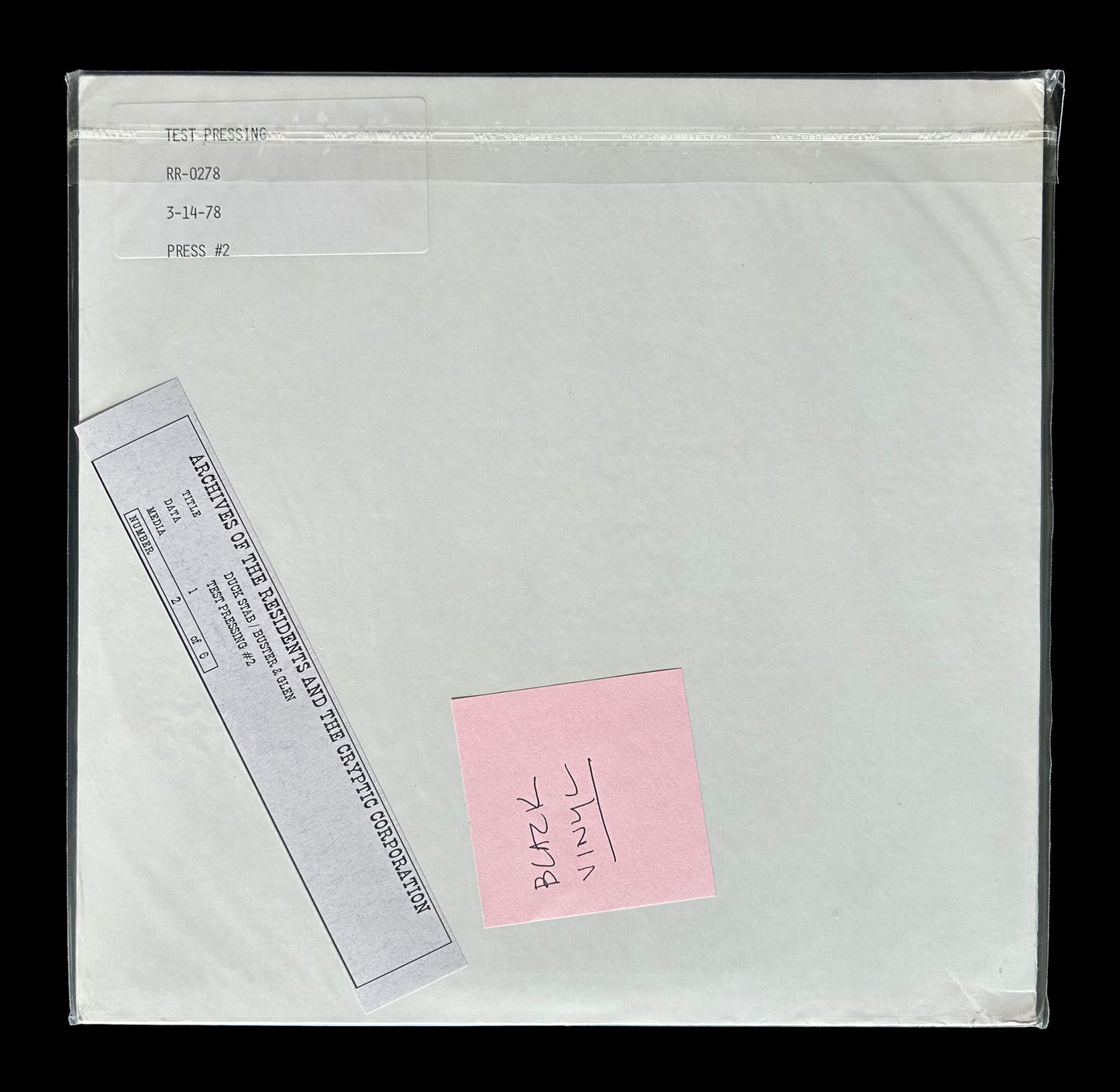 Duck Stab/B&G Test Pressing/Black Vinyl (2nd Pressing/1978)