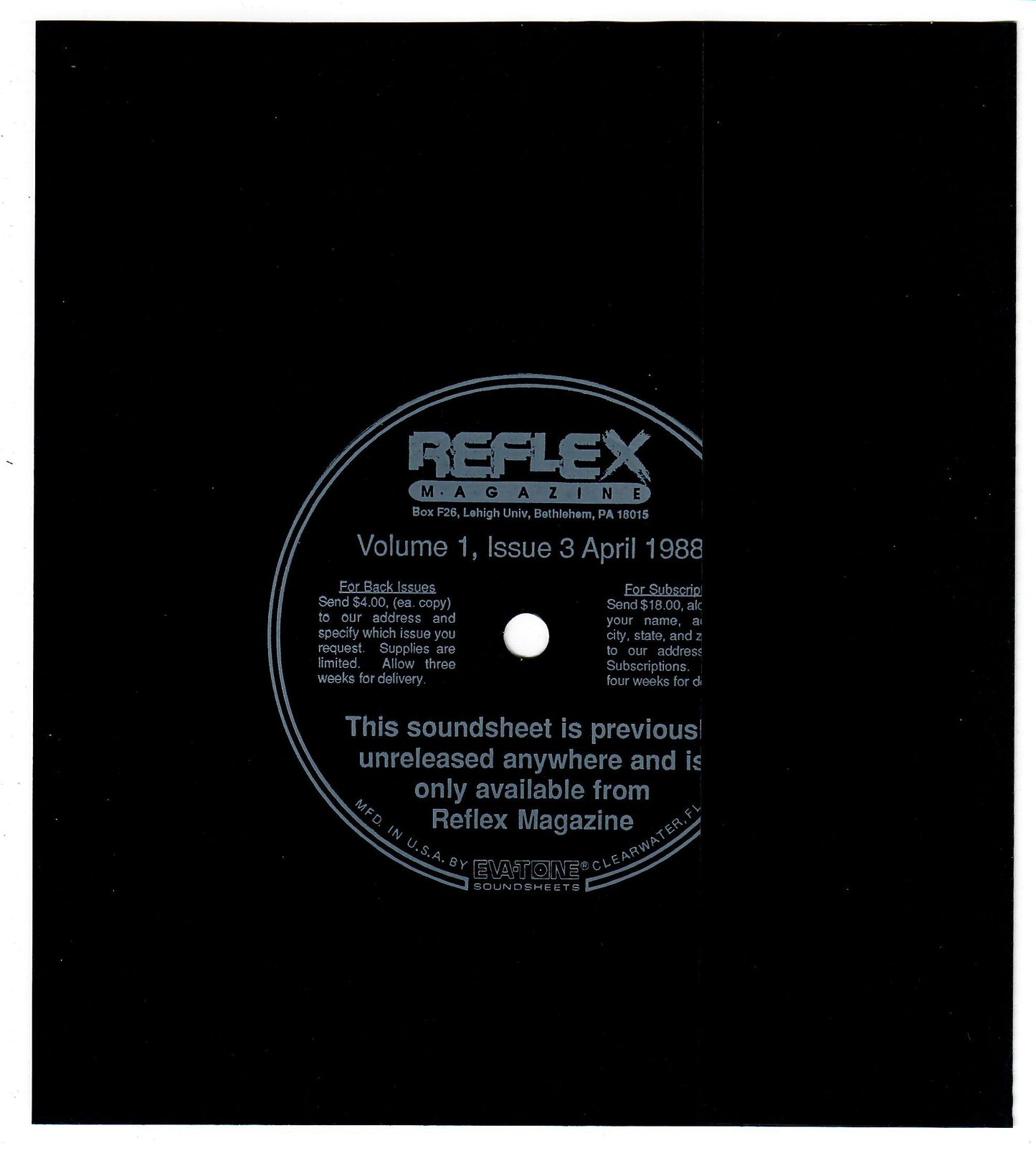 Reflex Magazine Flxi-Disc of Discomo Live In San Francisco