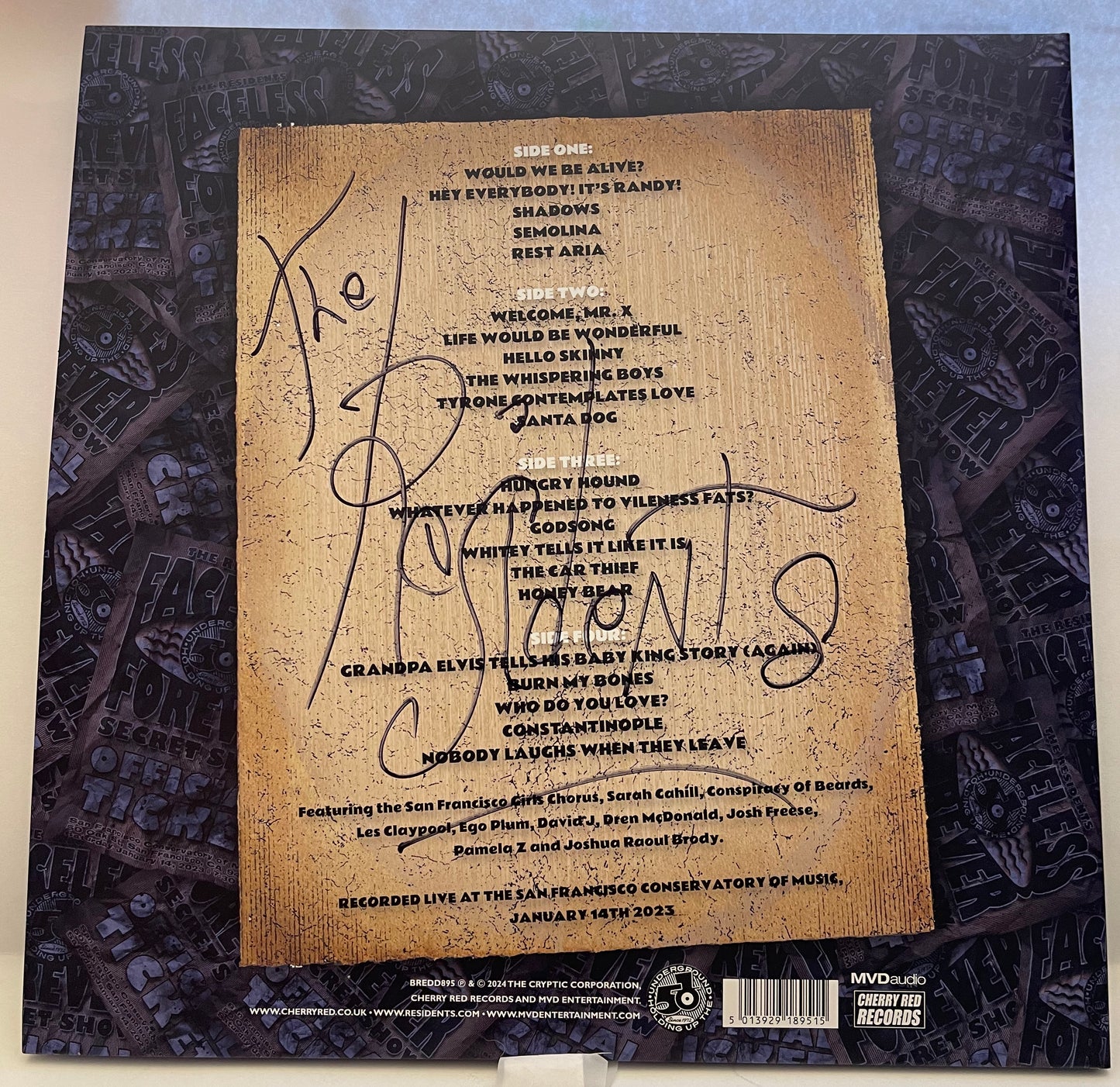 Secret Show live In San Francisco Signed Vinyl/T-Shirt Bundle