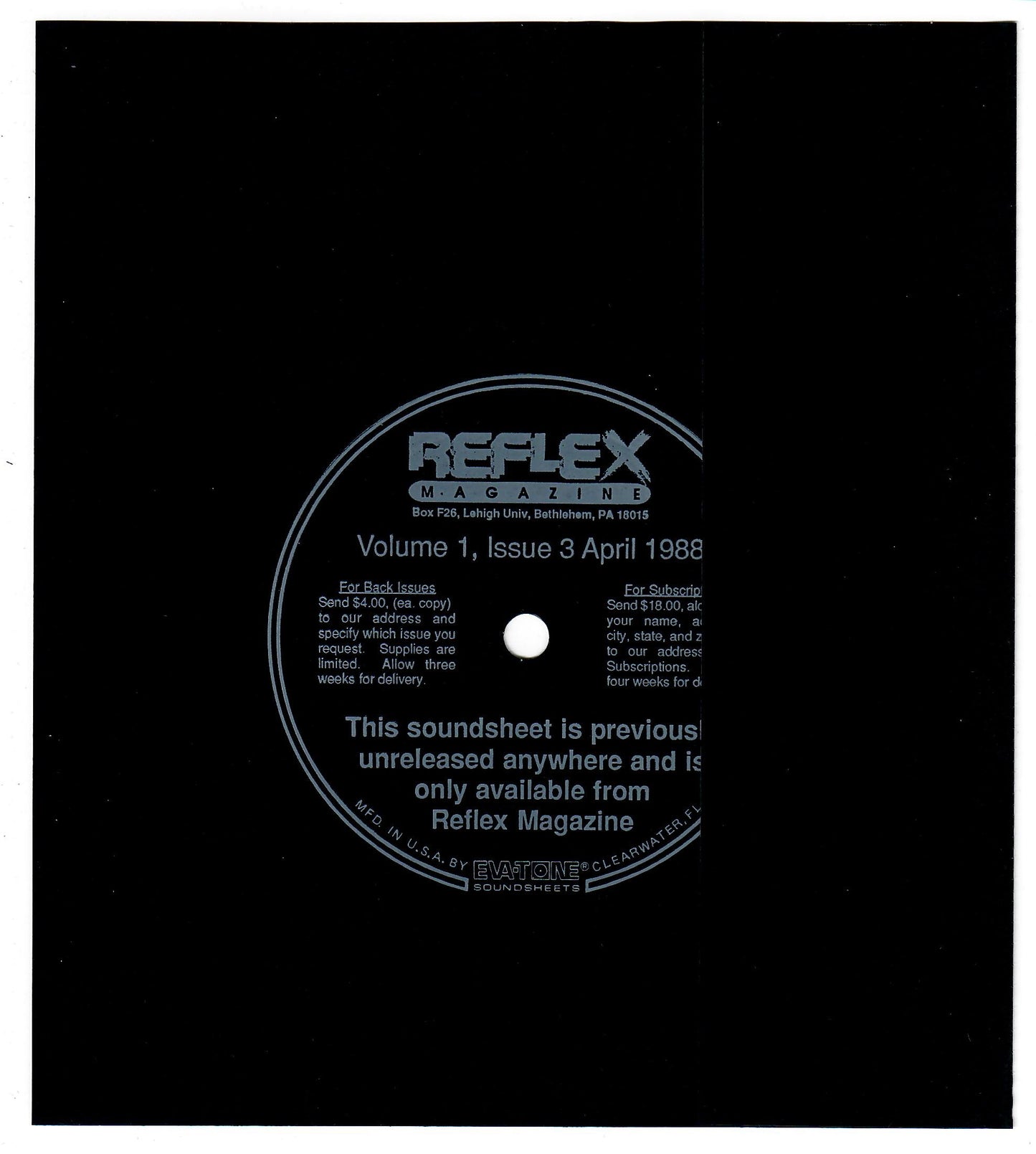 Reflex Magazine Flxi-Disc of Discomo Live In San Francisco