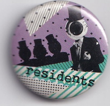 The Residents Shadow Portrait Button 1981