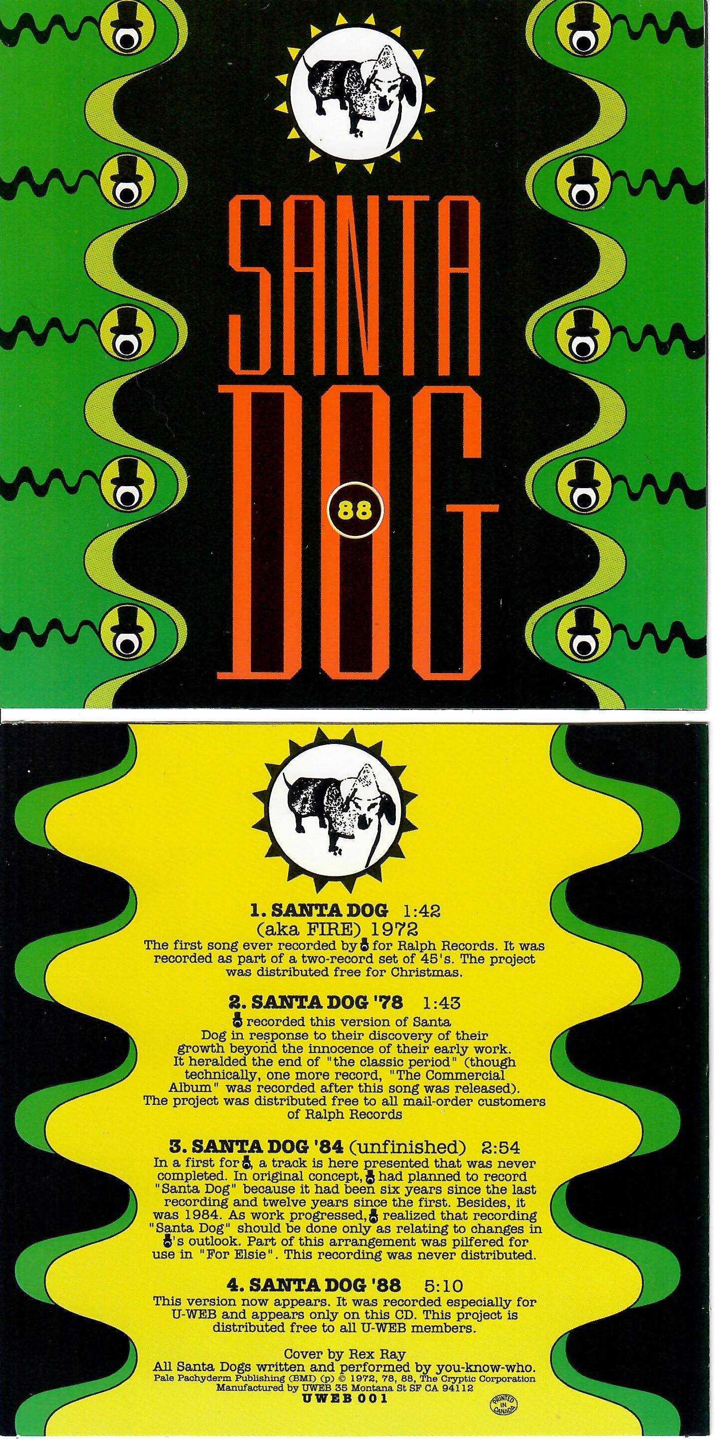 Santa Dog '88 CD Insert