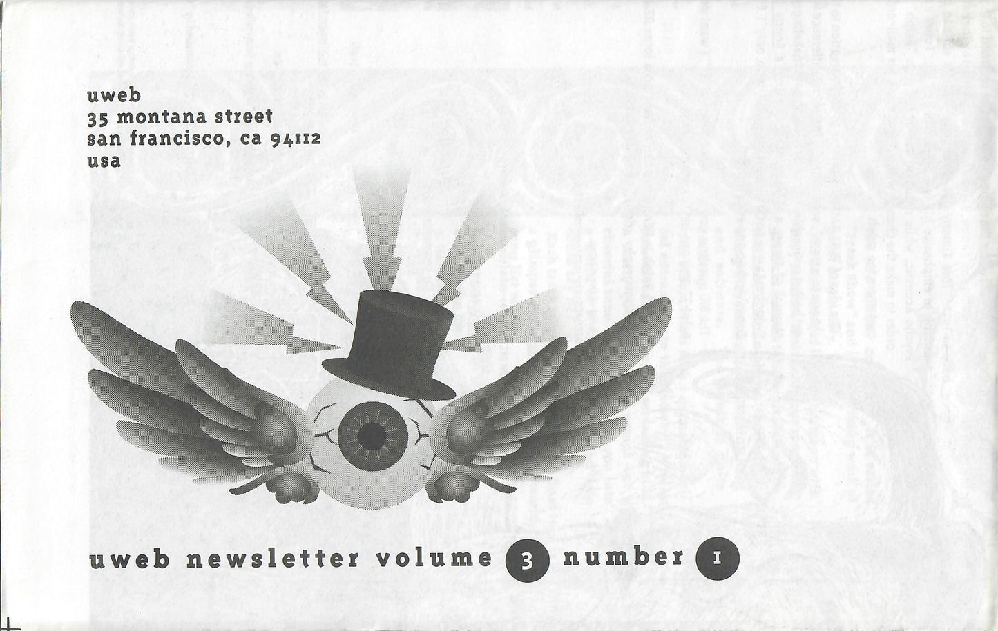 UWEB Newsletter Volume 3 Number 1