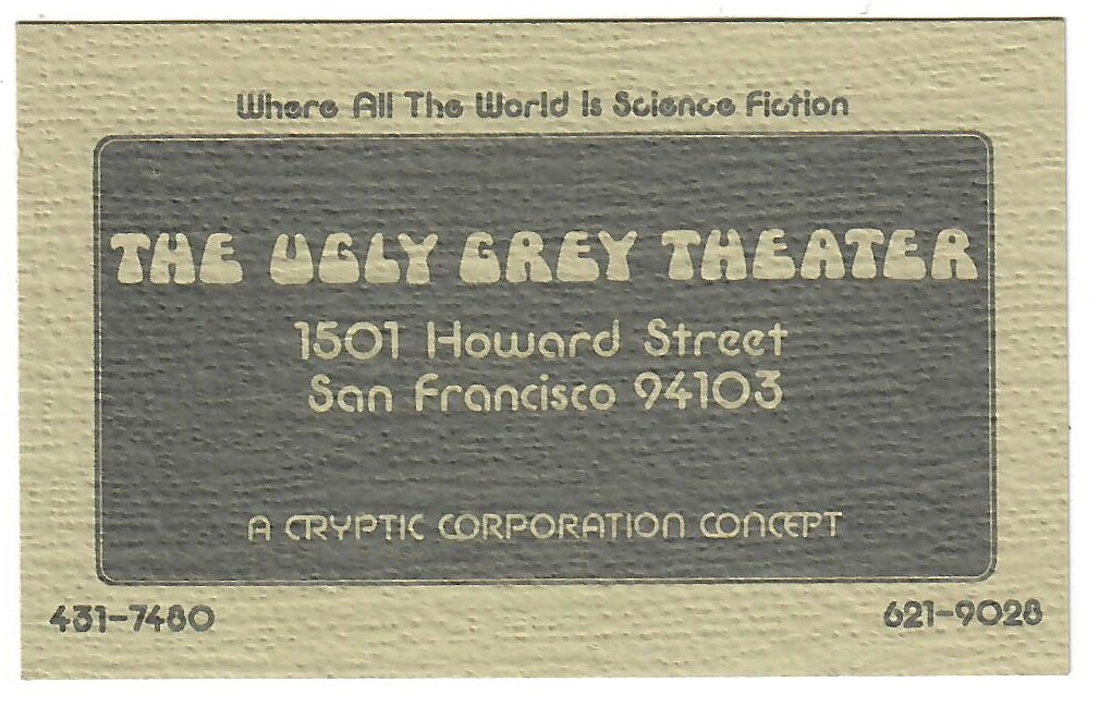 The Ugly Grey Theater Card